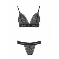 Комплект белья Passion Exclusive GLAMISS SET black L/XL