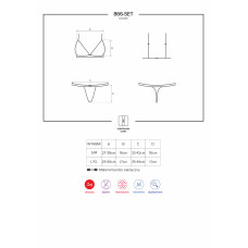 Комплект Obsessive 866-SET-1 Черный L/XL