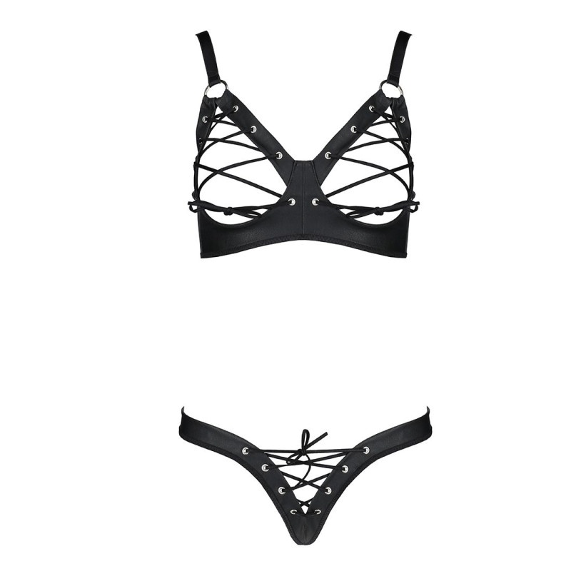 Комплект из экокожи Passion CELINE BIKINI black L/XL Комплект из экокожи Passion CELINE BIKINI black L/XL