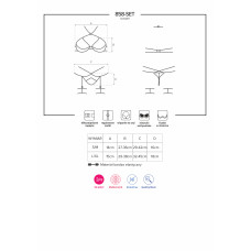 Комплект Obsessive 858-SET-1 Чорний L/XL