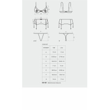 Комплект Obsessive Musca Черный L/XL