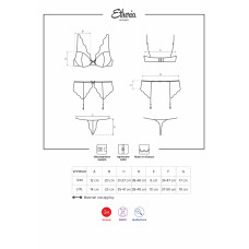 Комплект Obsessive Etheria Белый L/XL