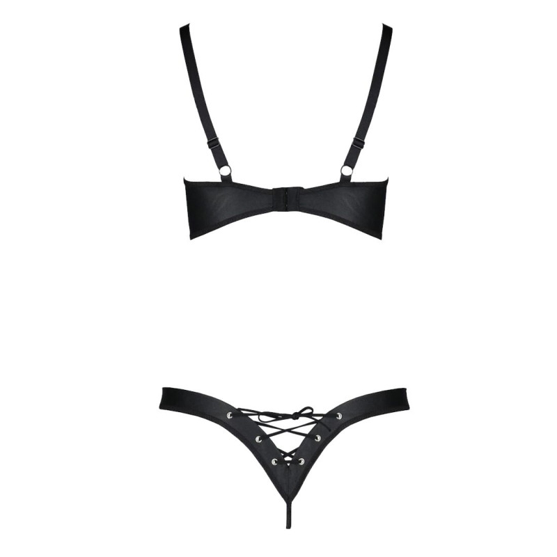 Комплект из экокожи Passion CELINE BIKINI black 4XL/5XL Комплект из экокожи Passion CELINE BIKINI black 4XL/5XL