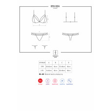 Комплект Obsessive 855-SEA-1 Черный L/XL