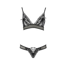 Комплект белья Passion ERZA SET Черный S/M