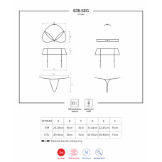 Комплект Obsessive 838-SEG-1 Чорний L/XL