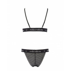 Комплект белья Passion Exclusive GLAMISS SET black S/M
