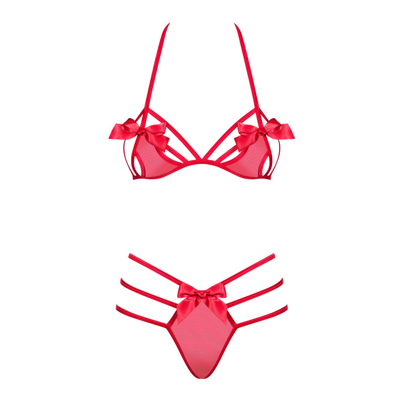 Комплект Obsessive Giftella Червоний L/XL Комплект Obsessive Giftella Червоний L/XL