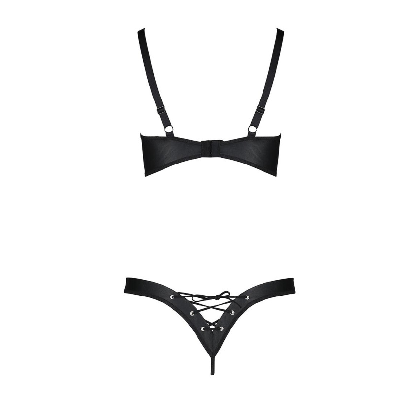Комплект из экокожи Passion CELINE BIKINI black S/M Комплект из экокожи Passion CELINE BIKINI black S/M