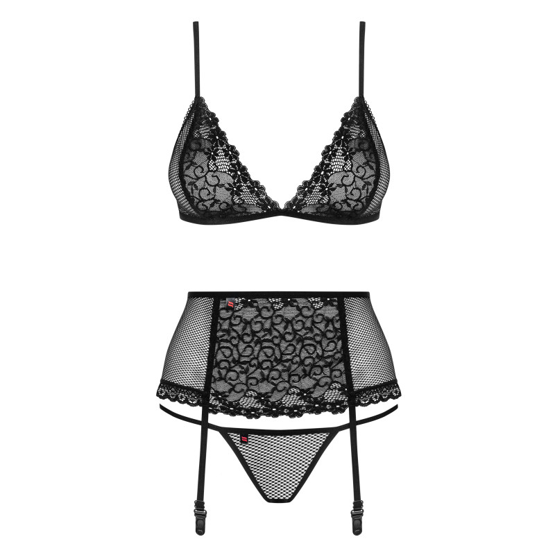 Комплект Obsessive 821-SEG-1 Черный S/M Комплект Obsessive 821-SEG-1 Черный S/M