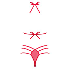 Комплект Obsessive Giftella Червоний L/XL