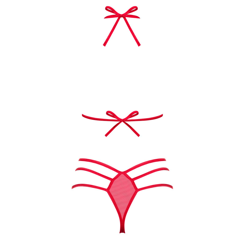 Комплект Obsessive Giftella Червоний L/XL Комплект Obsessive Giftella Червоний L/XL