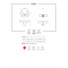 Комплект Obsessive 863-SET-3 Червоний S/M