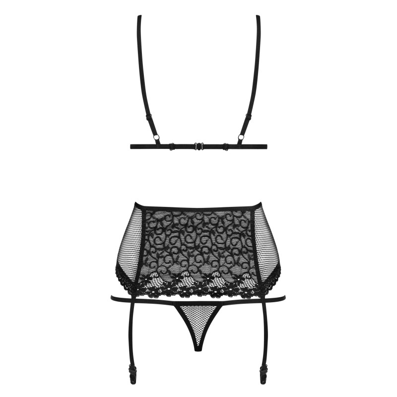 Комплект Obsessive 821-SEG-1 Черный S/M Комплект Obsessive 821-SEG-1 Черный S/M