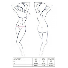 Эротический комплект Passion AZALIA SET black S/M