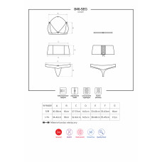 Комплект Obsessive 846-SEG-1 Черный L/XL