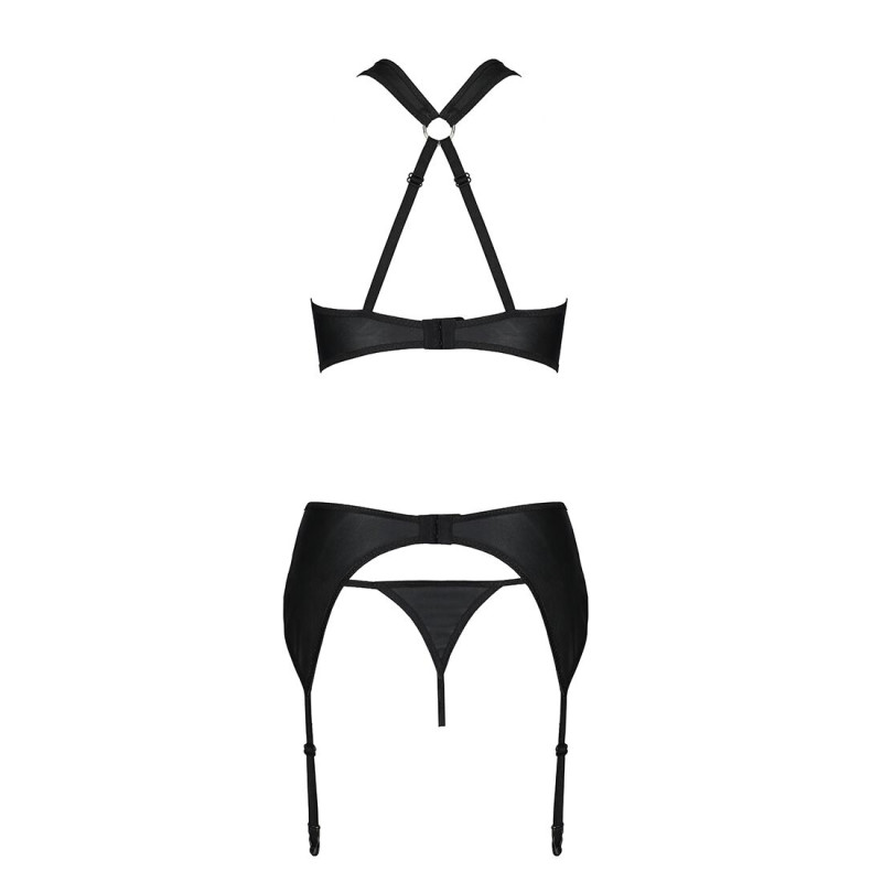 Набор сетчатый с узором Passion Hima Set black L/XL