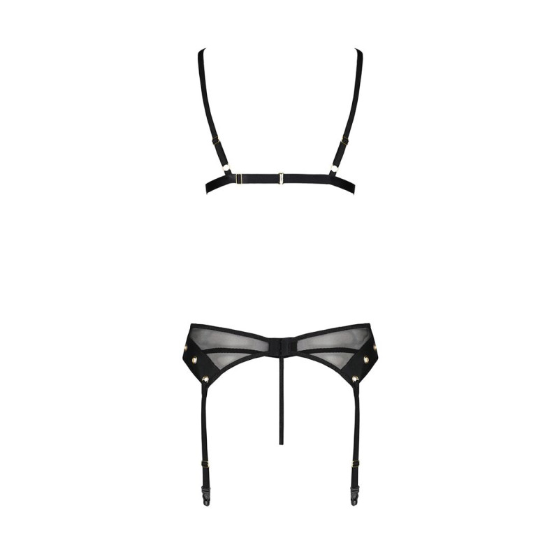 Комплект белья Passion NESSY SET black XXL/XXXL Комплект белья Passion NESSY SET black XXL/XXXL