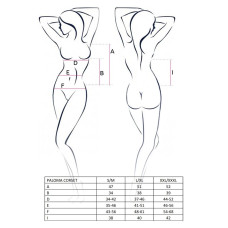 Корсет Passion Erotic Line PALOMA CORSET S/M Белый