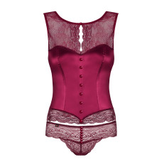 Корсет Obsessive Miamor Бордовий S/M