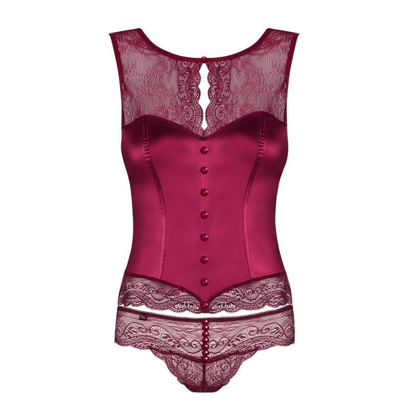 Корсет Obsessive Miamor Бордовый S/M Корсет Obsessive Miamor Бордовый S/M