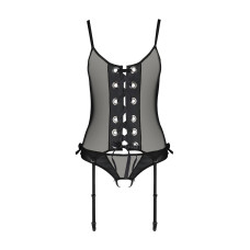 Корсет со шнуровкой Passion NESSY CORSET black L/XL