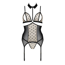 Корсет с открытой грудью Passion DOMINICA CORSET beige XXL/XXXL