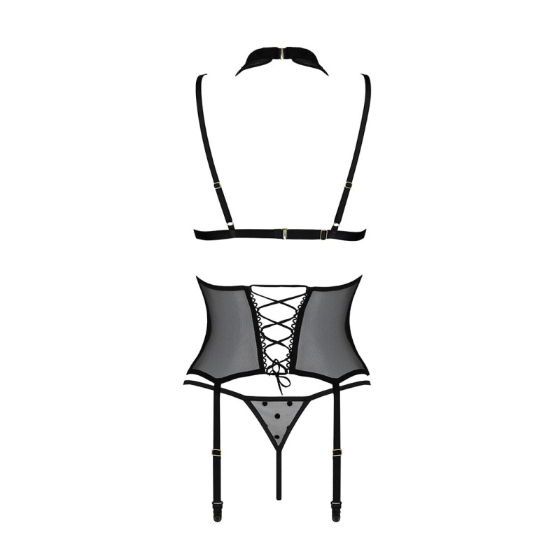 Корсет с открытой грудью Passion DOMINICA CORSET black XXL/XXXL Корсет с открытой грудью Passion DOMINICA CORSET black XXL/XXXL