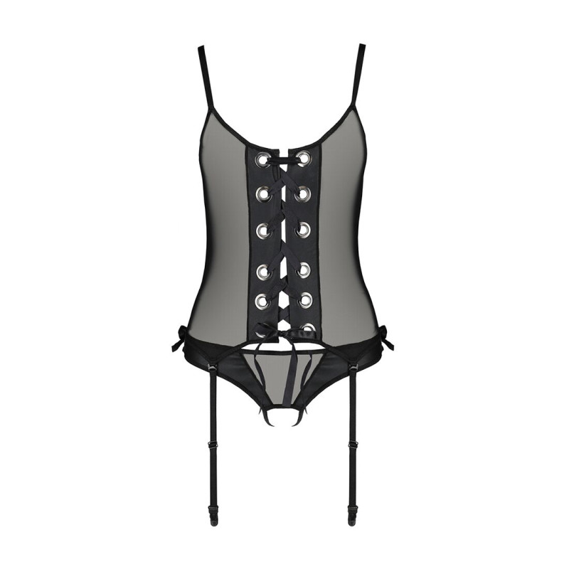 Корсет зі шнурівкою Passion NESSY CORSET black XXL/XXXL Корсет зі шнурівкою Passion NESSY CORSET black XXL/XXXL