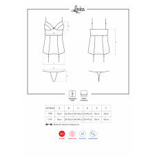 Корсет Obsessive Lovica Красный L/XL