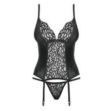 Корсет Obsessive Laluna Черный L/XL