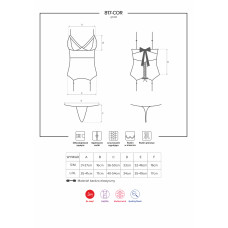 Корсет Obsessive 817-COR-1 Черный L/XL