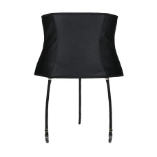 Пояс-корсет з екошкіри Passion Celine Set black 6XL/7XL