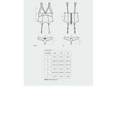 Корсет Obsessive Secred Червоний S/M