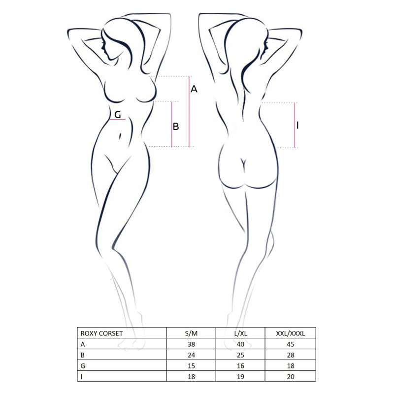 Сексуальний Корсет жіночий Passion ROXY CORSET XXL/XXXL Чорний Сексуальний Корсет жіночий Passion ROXY CORSET XXL/XXXL Чорний