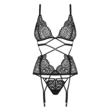 Корсет Obsessive Mixty Черный L/XL