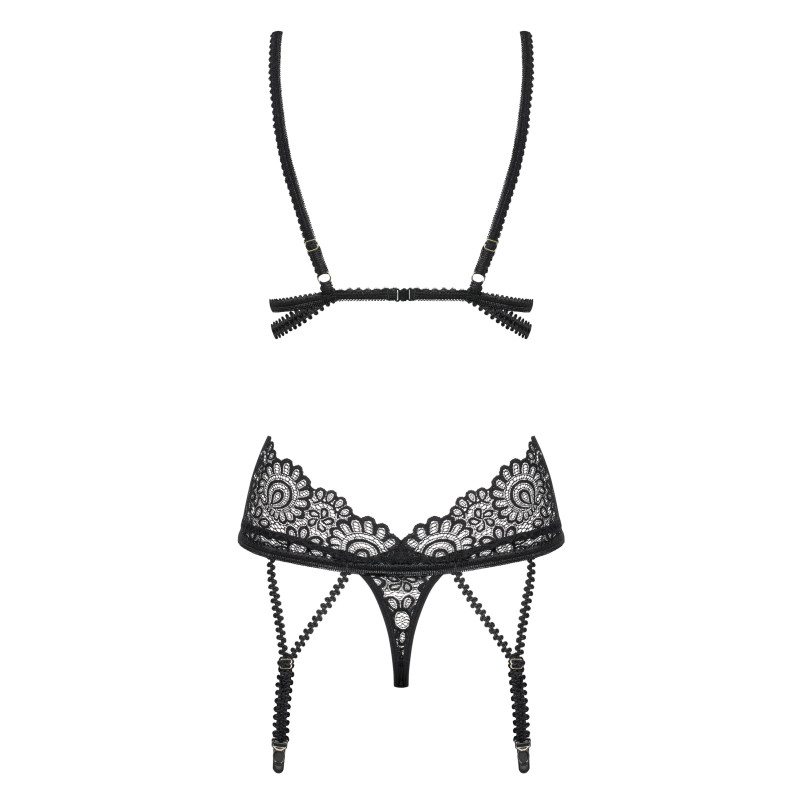 Корсет Obsessive Mixty Чорний L/XL Корсет Obsessive Mixty Чорний L/XL