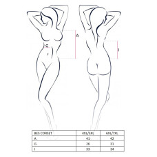 Корсет со шнуровкой Passion BES CORSET 6XL/7XL Черный