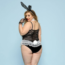 Эротический костюм зайчика JSY P91102 Черный Plus Size