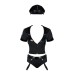 Эротический костюм полицейского Obsessive Police set черный S/M