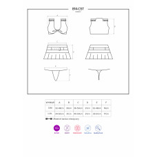 Костюм солдата Obsessive 814-CST-4 Бежевий L/XL