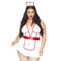 Костюм медсестри Leg Avenue Nightshift Nurse XL/XXL, сукня, трусики, шапочка