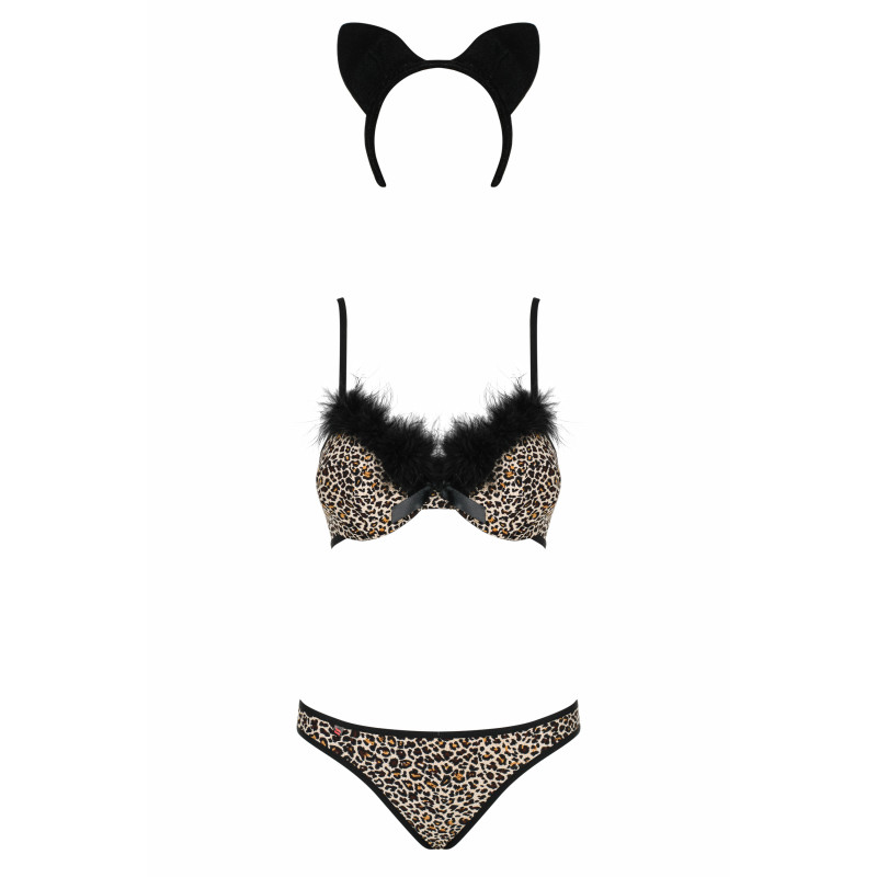 Костюм кошечки Obsessive Cheetia Черный L/XL Костюм кошечки Obsessive Cheetia Черный L/XL