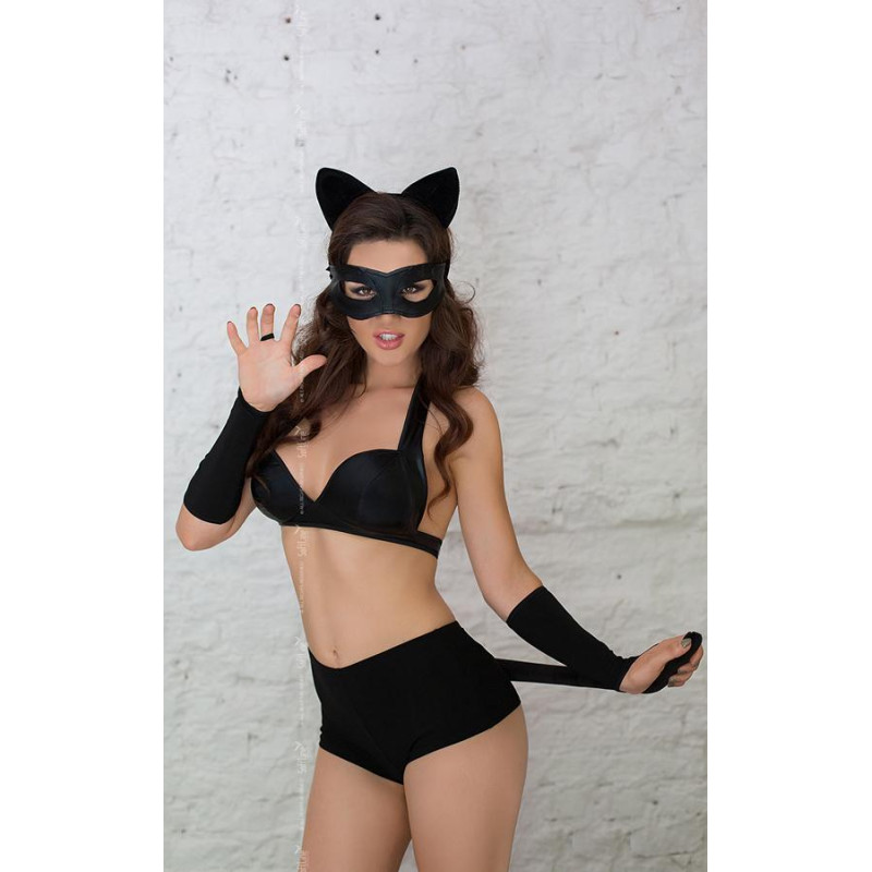 Рольовий костюм SoftLine Catwoman Чорний L Рольовий костюм SoftLine Catwoman Чорний L