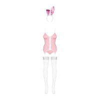 Еротичний костюм зайчика Obsessive Bunny suit 4 pcs costume pink S/M