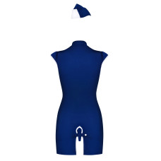 Костюм стюардеси Obsessive Stewardess Синій L/XL