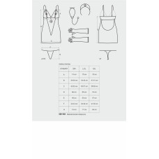 Сукня медсестри Obsessive Medica Біла L/XL