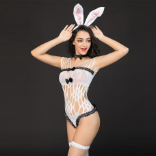 Эротический костюм зайки JSY Малышка Черри Белый S/M