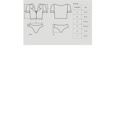 Костюм полицейской Obsessive Police set Черный S/M