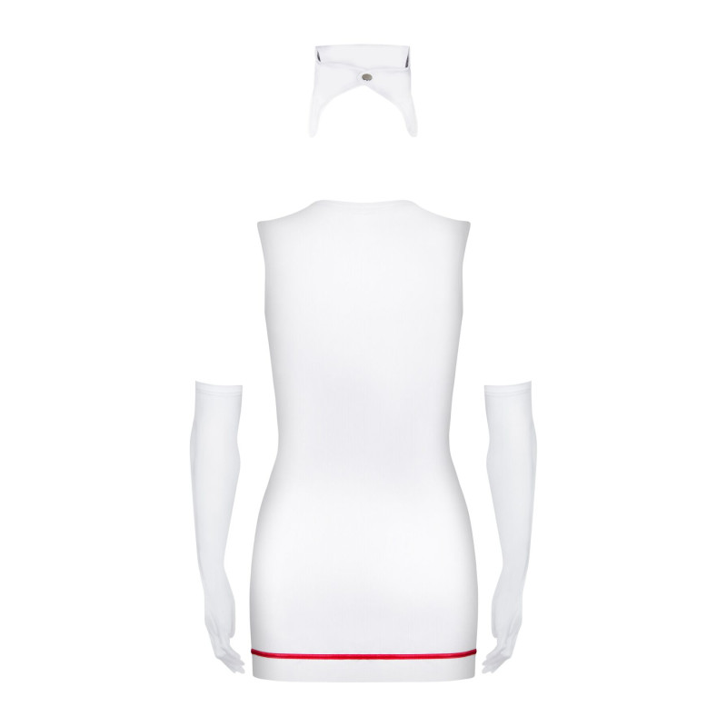 Еротичний костюм медсестри Obsessive Emergency dress білий S/M Еротичний костюм медсестри Obsessive Emergency dress білий S/M